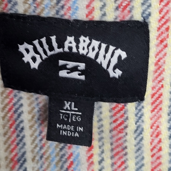 Billabong Wave Washed Baja Stretch Flannel Shirt Jacket Size XL - Picture 12 of 14